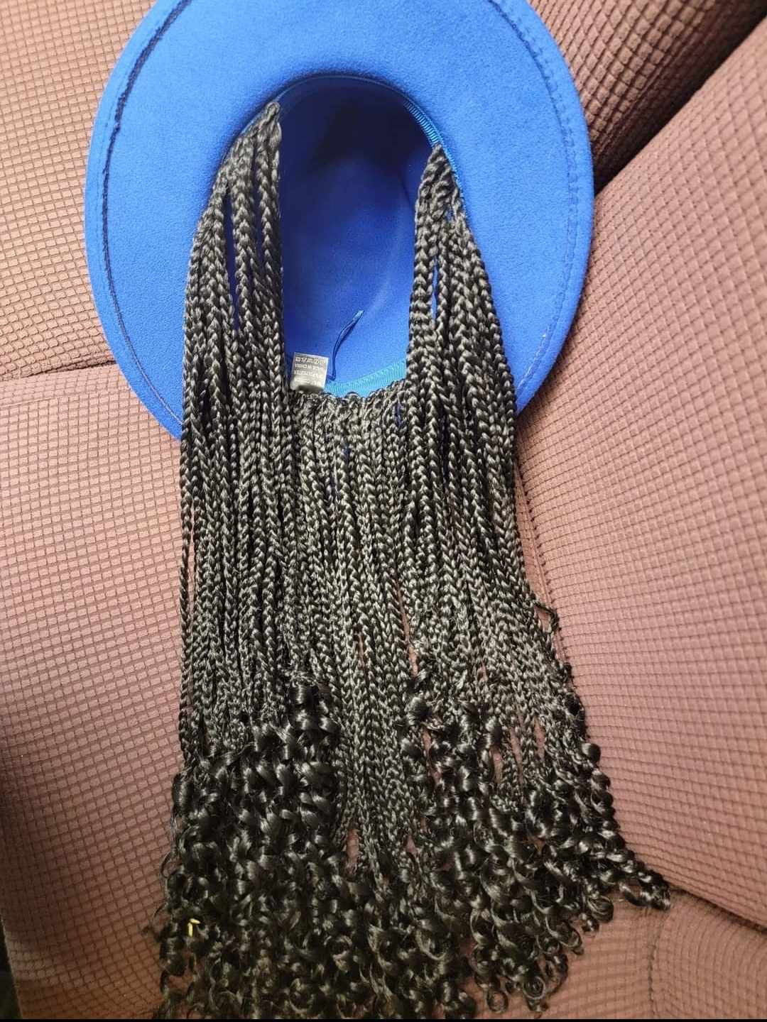 Braided Fedora Hat Wigs