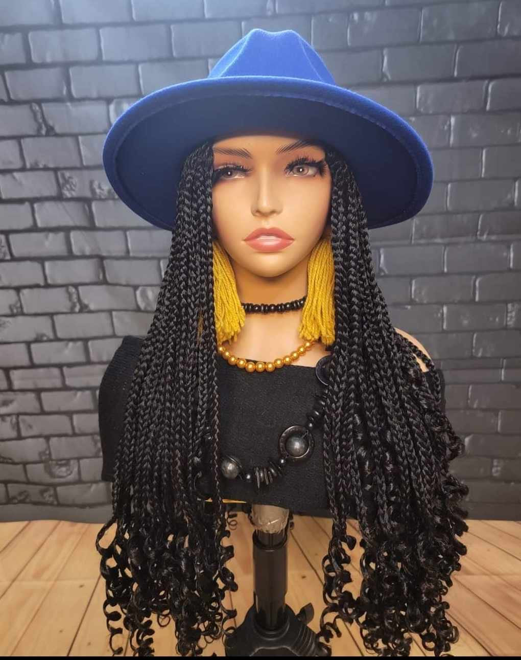 BRAIDED HAT cheapest WIGS