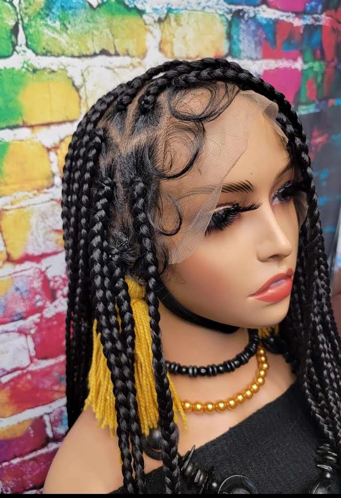 Box braid Lace Front beauty