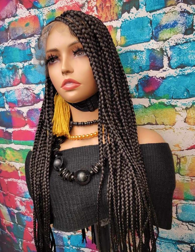 Box braid Lace Front beauty